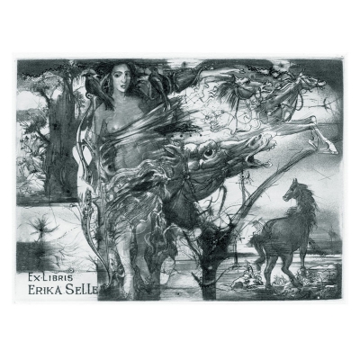 Erika Selle - Mythological: Diana and horses